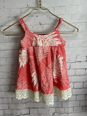 Naupaka size 3 Hilo Hawaii dress pink and cream